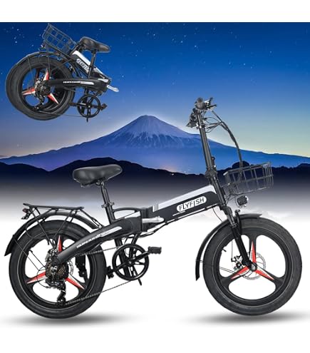 Amazon | 20インチ ファットバイク 電動折りたたみ自転車 アシスト