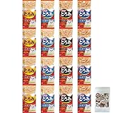 いなば CIAO(チャオ) とろみプチ ささみ 4連パック(35g×4袋) 4種類×1 (計4個) くまねこ本舗オリジナル猫柄ミニ保存ジッパー袋付き セット