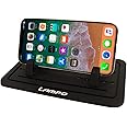 LAMPO スマートフォン用車載ホルダー GPS用クリップホルダー iPhone 各種スマートフォン スマホスタンド ダッシュボード 滑り止め 水洗い可【日本ブランド】日本語の取説 保証書