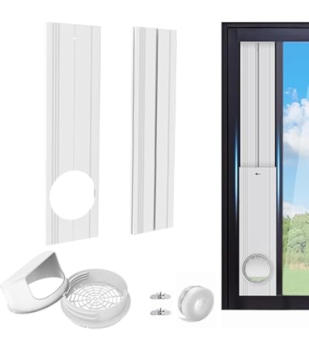 スポットクーラー&窓用ダクトパネル Amazon.co.jp: 窓用ダクトパネル 3枚セット 窓枠高さ67～181cm対応 防