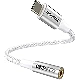 MOSWAG USB C to 3.5mm Audio Adapter, USB C Headphone Adapter for Samsung Galaxy S23 S22 S21 S20 Ultra, Note 20 10 S10 S9 Plus