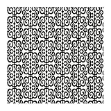 York Wallcoverings PX8924 Color Expressions Scroll Wallpaper, White/Black [並行輸入品]