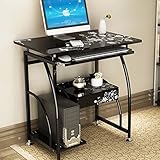 Hicy パソコンデスク 学習机 勉強 机 ワークデスク (ダークブラウン) (2)