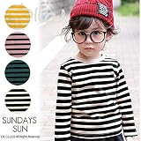 こだわりボーダーＴシャツ/SUNDAYS SUN（サンデイズサン） 130 ピンク