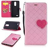 Aireratze(TM) LG K8 2017 ケース　PU　手帳型　携帯電話用 [USBケーブルは無料です]　カバー カード収納ポケット付き　マグネット式　ストラップ付き　スマートフォン保護ケース