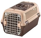リッチェル キャンピングキャリーダブルドア Mサイズ 小型犬・猫用 アイボリー
