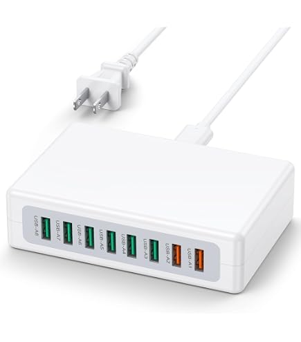 Amazon.co.jp: USB充電器(10ポート・合計20A・高耐久タイプ) ACA-IP68