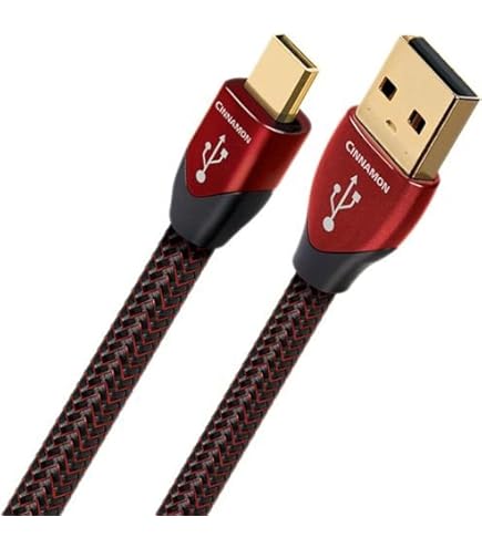 Amazon.co.jp: AudioQuest Cinnamon USB A - USB B ケーブル - 1.5m