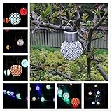 Zehui solar-powered LED Landscape Hangingランプ防水夜ライトガーデンストリートランプ装飾Energy SavingカラフルLEDライト