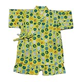 【SiShuNon/SKAPE】カエル・マリン柄甚平スーツ エスケープ 男の子 カエル マリン 総柄 夏祭り お祭り 甚平 90 6 イエロー