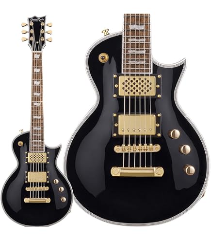 グラスルーツ エレキギター G-TE-45R ブラック ソフトケース付