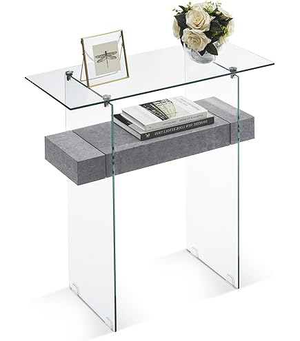 Amazon｜コンソールテーブル コンソールテーブル クリスタル大型曲面