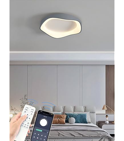 Amazon.co.jp : NJTOZXZC シーリングライト 北欧 LED 8畳 円盤 丸形