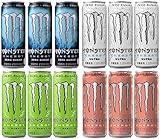 【Amazon.co.jp 限定】アサヒ飲料 モンスター ゼロカロリー アソートセット 12本 2023SS [エナジードリンク]