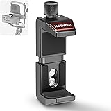 NEEWER Clamp Holder for Portable Charger, Aluminum Adjustable Clamp with 1/4" Threads & 1/4" Screws Compatible with SmallRig 