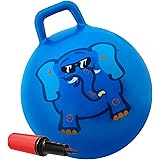 WALIKI TOYS ウォーキートイズホッパーボール7-9歳（ヒッピティホップボール、ホッピングボール、ハンドル付弾球、シット＆バウンス、カンガルーバウンサー、ジャンプボール、20インチ、青、ポンプ含む）