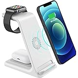 LIONAL Wireless Charger, 3 in 1 Charging Station, Charging Dock for AirPods, Watch Stand for Apple Watch, Qi Fast Charging St