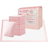 Disposable Waterproof underpads for Babies Portable Diaper Changing pad 20 Pack (Pink, 13x18inch)