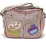 ジェリーポット ワッペンショルダー 通園バッグ 幼稚園ショルダー 保育園ショルダーバッグ (レッド)