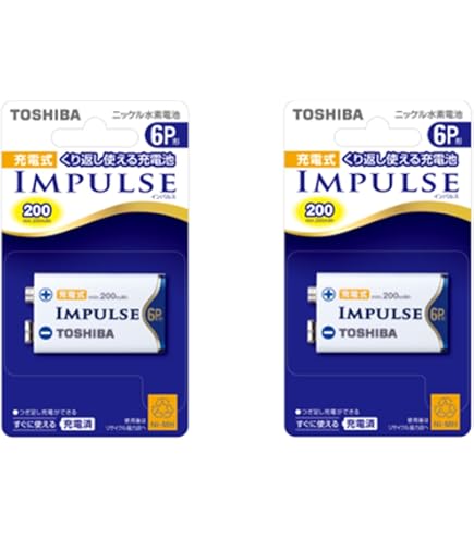 Amazon | TOSHIBA(東芝) 充電式IMPULSE 6P形専用充電器 1~2個充電