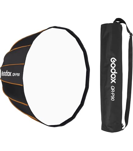 Amazon | Godox QR-P90 90CM パラボリックソフトボックス ボウエンス