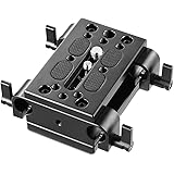 SMALLRIG Camera Mounting Plate Tripod Mounting Plate with 15mm Rod Clamp Railblock for Rod Support,DSLR Rig Cage - 1798