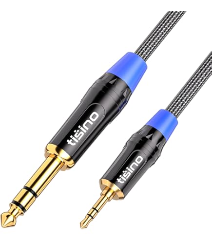 Amazon.co.jp: Tisino 1/4~1/8ステレオケーブル - 3.5mm TRS - 1/4