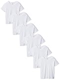 ヘインズ7880W6クラシックメンズホワイトVネックTシャツP6小さな白いです