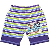 【本体綿100％】2016年 夏物 アンパンマン 天竺 裾切替 ボーダー星柄 ハーフパンツ Anpanman パープル◇80cm
