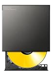 ロジテック ポータブルDVDドライブ USB3.2 (Gen1) 読込専用DVD-ROM Type-A Type-C ブラック LDV-PWA8U3CNBK