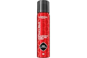 L'Oreal Paris Setting Spray, Infallible 3-Second Makeup Setting Mist for Face, Up To 36 Hour Makeup Wear, Fixing Spray, Waterproof and Sweatproof, Transfer-proof and Non-sticky 75ml