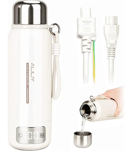 Amazon.co.jp : 電気ケトル USB 充電式 トラベル湯沸かし器 30℃～100