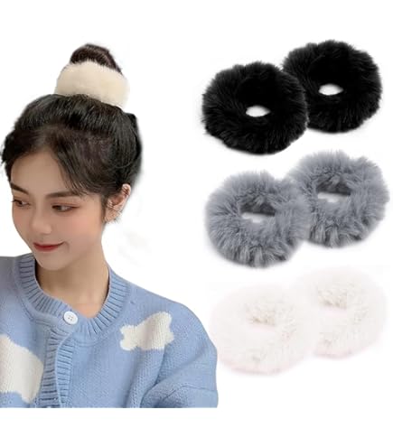 Amazon.co.jp: ミンクファー シュシュ 全10色 1個入り (7