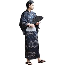 Amazon | 8(eight) (エイト) 和柄 総柄 浴衣 3点セット メンズ 浴衣 帯