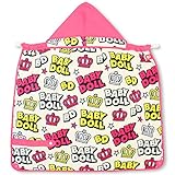 ベビードール フード付 3WAYケープ おくるみ 総柄 ベビー ピンク