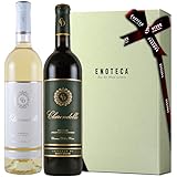 エノテカのギフト装丁 オー・ブリオンの血統を引く、ボルドーワイン紅白ギフトセット(リボン・紙袋つき)(ミディアムボディ) [ 750ml×2本 ] [ギフトBox入り]