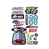 HOOWDAMY 車 バイク ステッカー レーシングスポンサーロゴ デカール オートバイステッカー反射ステッカー30x20cmデカール (68#)