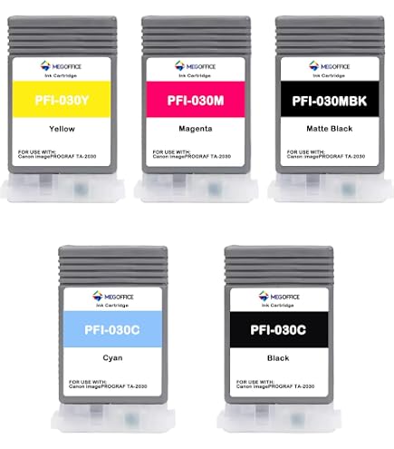Amazon.co.jp: PFI-030 顔料インクタンクキット 5個パック 55ml 大容量