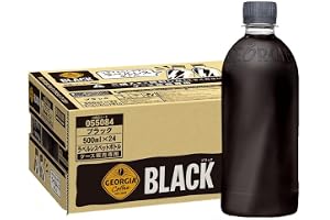 ジョージア ブラック 500ml PET ラベルレス ×24本