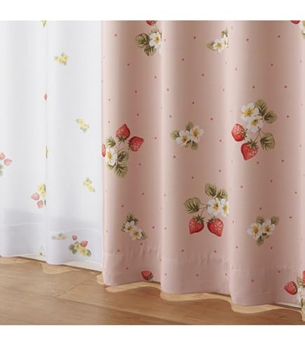 Amazon｜サンリオ(SANRIO) ハローキティ 2級 遮光 遮熱 カーテン+