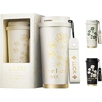 Amazon.co.jp: GERM 花アート系 コーヒー タンブラー ｜500ml 真空断熱
