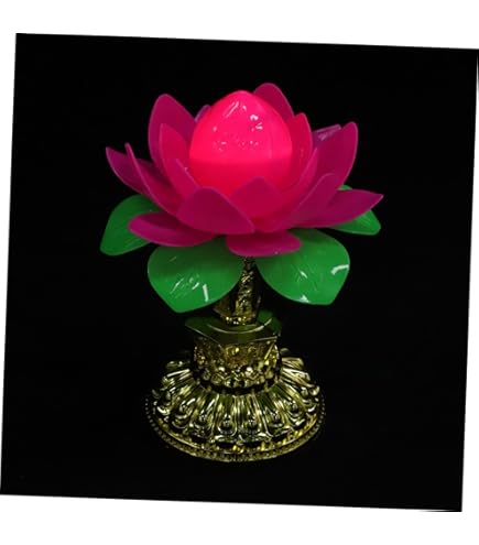 Amazon.co.jp : YUYAKESHI 蓮の花 照明 インテリアライト 蓮華灯