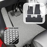 AUTAILORS 5-Seat Tesla Y Floor Mats for 2023(Long Range)-All Weather Floor Mats Waterproof Lightweight and Odorless Made in USA-3pcs in Normal