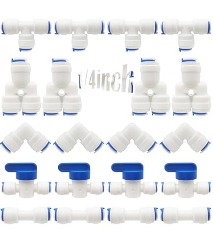 Amazon.co.jp: 1/4インチ チューブ バルクヘッド コネクター プッシュ