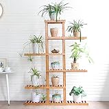 クリエイティブ バルコニーフラワーフレーム木材多層竹木創作ラック庭植物緑の植物花鉢シェルフフロアラック フラワースタンド