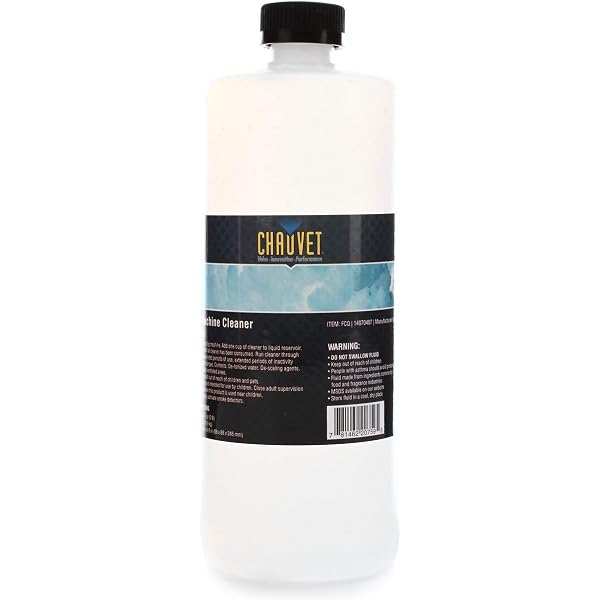 Fogworx Fog Machine Cleaner 1 Quart - Maintenance Fluid For Water-Based Fog Machines & Systems