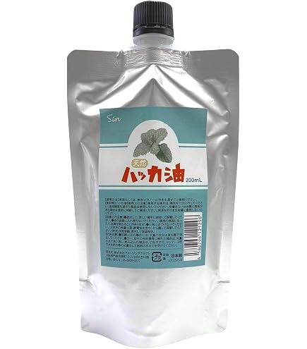Amazon.co.jp: 日本製 天然ハッカ油(ハッカオイル) お徳用500ml 中栓 