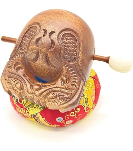 Amazon｜仏壇屋 滝田商店 木魚 本桑製(一式) 3.5寸(横巾10.5cm)◇音の