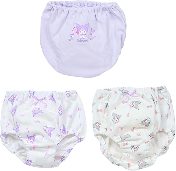 サンリオ(SANRIO) キッズショーツ 3枚セット クロミ 100cm 綿100% お名前ネーム付き 154555 - 1