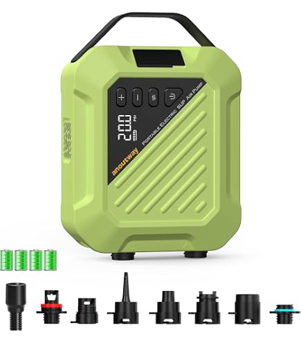 電動エアポンプ 20PSI SUP テント　充電　シガーソケット　自動停止 Amazon.co.jp: JNNJ SUP用電動ポンプ 20PSI対応 注入排出両用